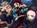 Leikur Demon Slayer púsl á netinu