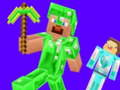 Leikur Creeper gegn Enderman á netinu