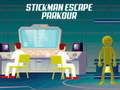 Leikur Stickman Flóttaleikur: Parkour á netinu