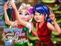 Leikur Jólselfí Ladybug og Elsus á netinu