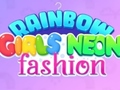 Leikur Regnbogastelpur Neon Fashion á netinu