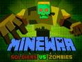 Leikur Minewar Hermenn vs Zombí á netinu