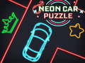 Leikur Neon Bílapuzzle á netinu