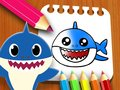 Leikur Baby Shark Lita bók á netinu