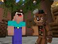 Leikur Noob gegn 1000 Freddy á netinu