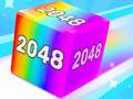 Leikur Keðjukúbba: 2048 Sameining á netinu
