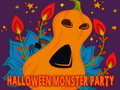 Leikur Halloween Monster Party Púsla á netinu