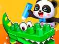 Leikur Hvolpur Panda Dýrapússl á netinu