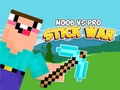 Leikur Noob vs Pro Pinnastríð á netinu