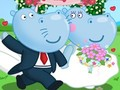Leikur Hippopotamus Brúðkaup Partý á netinu