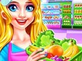 Leikur Hreinsun á Supermarket Stúlku á netinu