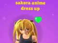 Leikur Sakora: Anime Klæðskáp á netinu