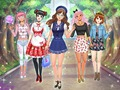 Leikur Tíska Anime í Menntaskóla á netinu