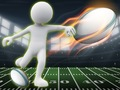 Leikur Stickman Rugby Hlaupa og Sparka á netinu