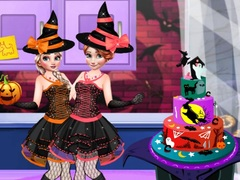 Leikur Halloween veisla kaka á netinu