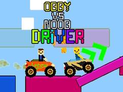 Leikur Obby vs Noob Ökumaður á netinu