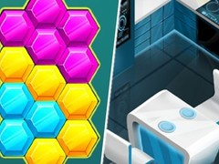 Leikur Hexa Sprenging Leikur Puzzla á netinu