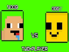 Leikur Noob gegn Obby Tveir Spilarar á netinu
