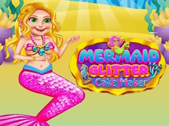 Leikur Mermaid Glittri Köku Pott á netinu