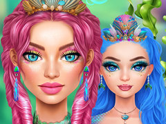 Leikur Mermaidcore förðun á netinu