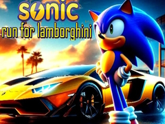 Leikur Sonic Hlaupa fyrir Lamborghini á netinu