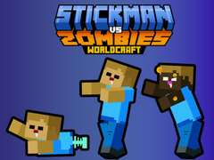 Leikur Stickman gegn Zombies WorldCraft á netinu
