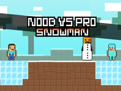 Leikur Noob vs Pro Snjókarl á netinu