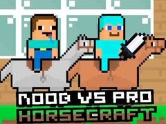 Leikur Noob gegn Pro HorseCraft á netinu