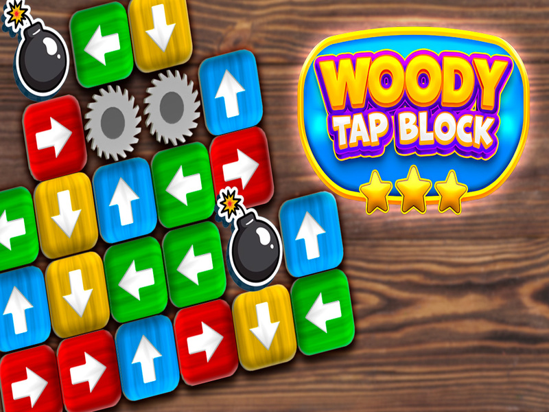 Leikur Woody Tap Block á netinu