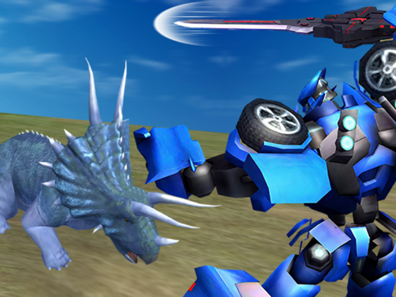 Leikur Jurassic Dinosaur Mech Battle á netinu