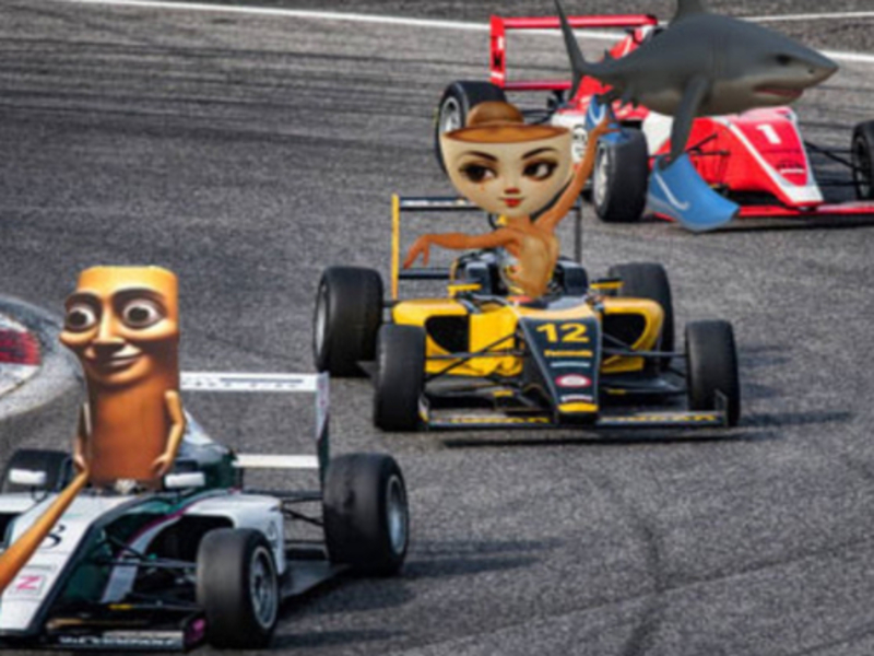 Leikur Brainrot Tung Racing á netinu
