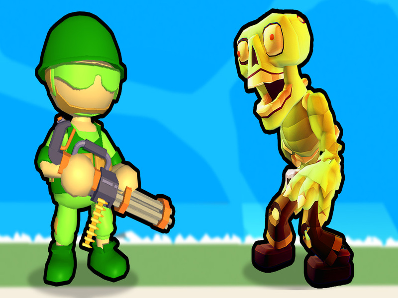 Leikur Eyðing Stickman zombie á netinu