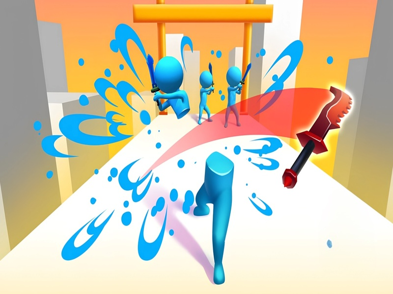 Leikur Sword Play! Ninja Slice Runner á netinu