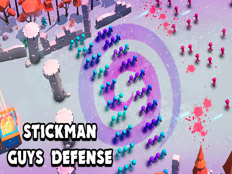 Leikur Stickman Guys vörn á netinu