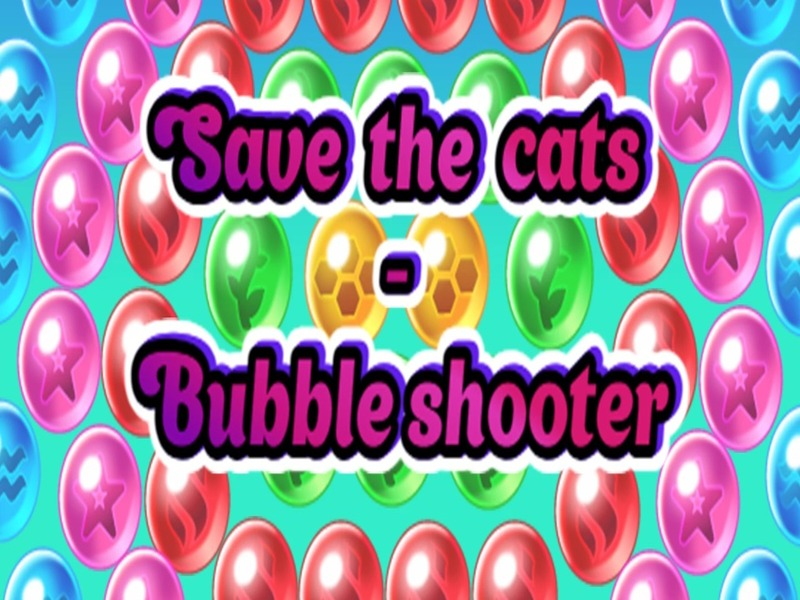 Leikur Bjargaðu köttunum Bubble Shooter á netinu