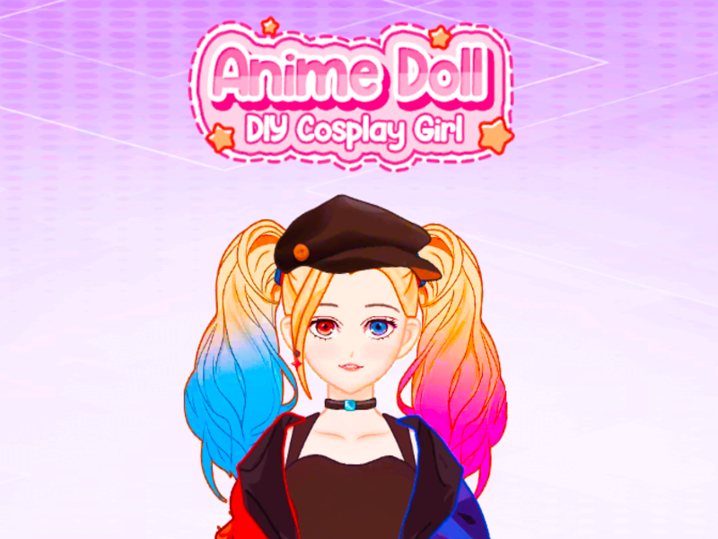 Leikur Anime dúkkur diy cosplay stúlka á netinu