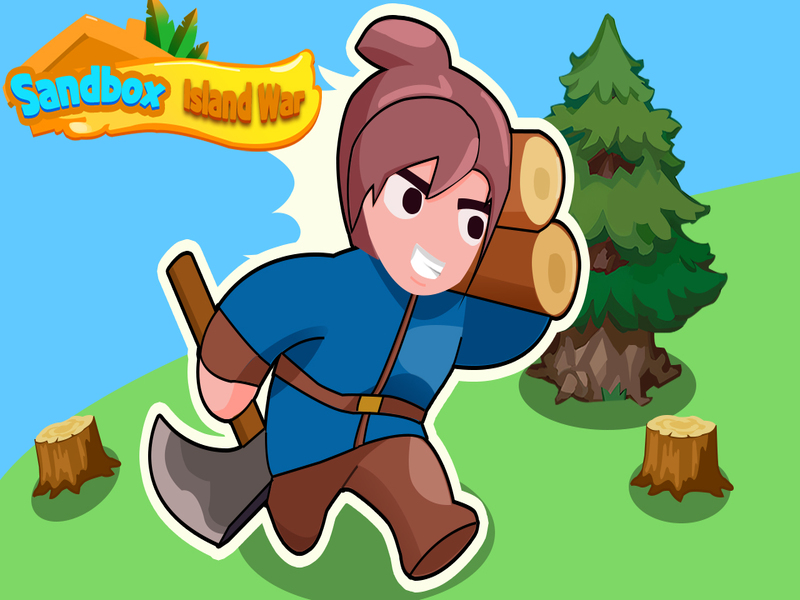 Leikur Sandbox Island stríð á netinu