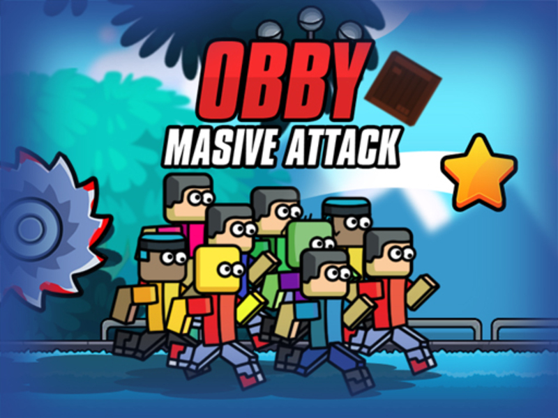 Leikur Obby gríðarleg árás á netinu