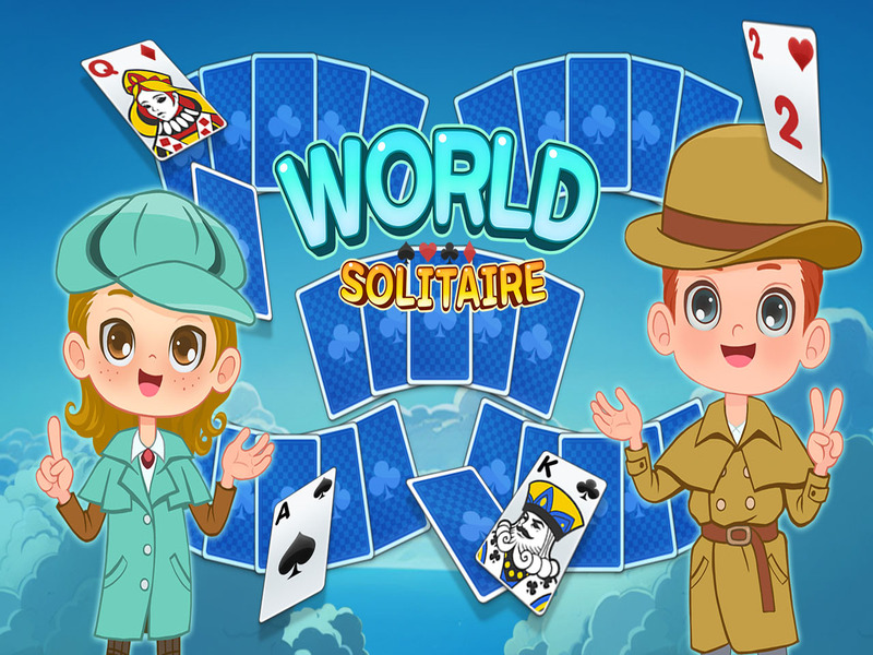 Leikur World Solitaire Tripeaks á netinu