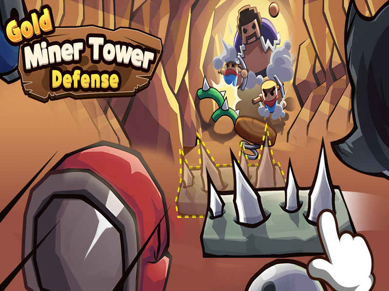 Leikur Gold Miner Tower Defense á netinu