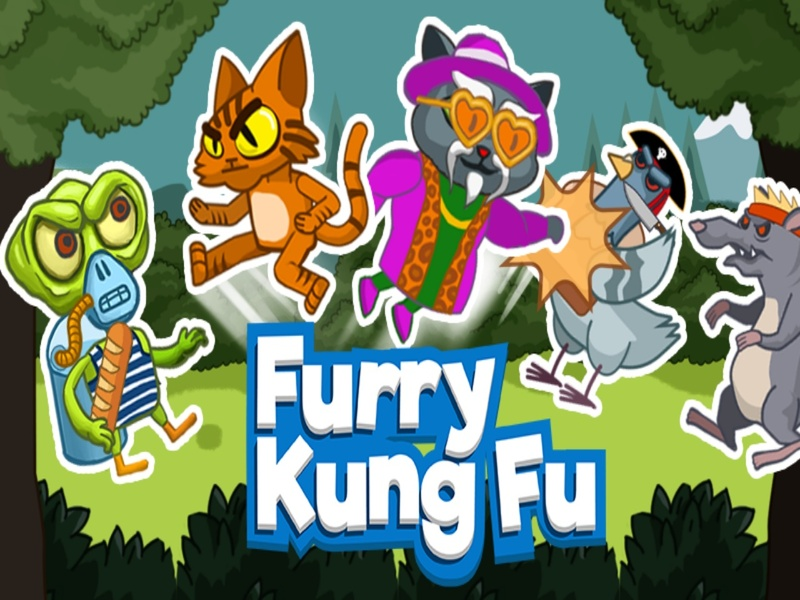 Leikur Loðinn kung fu á netinu
