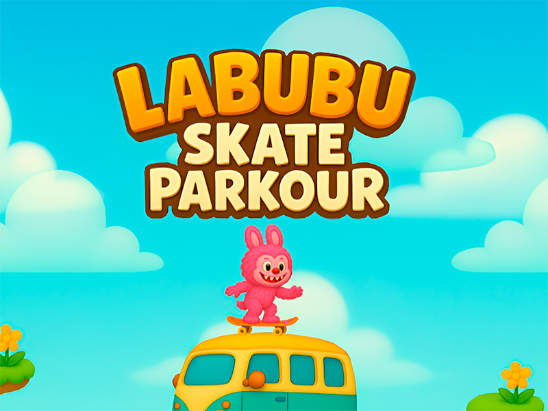 Leikur Labubu Skate Parkour á netinu