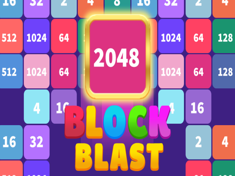 Leikur Block Blast 2048 á netinu