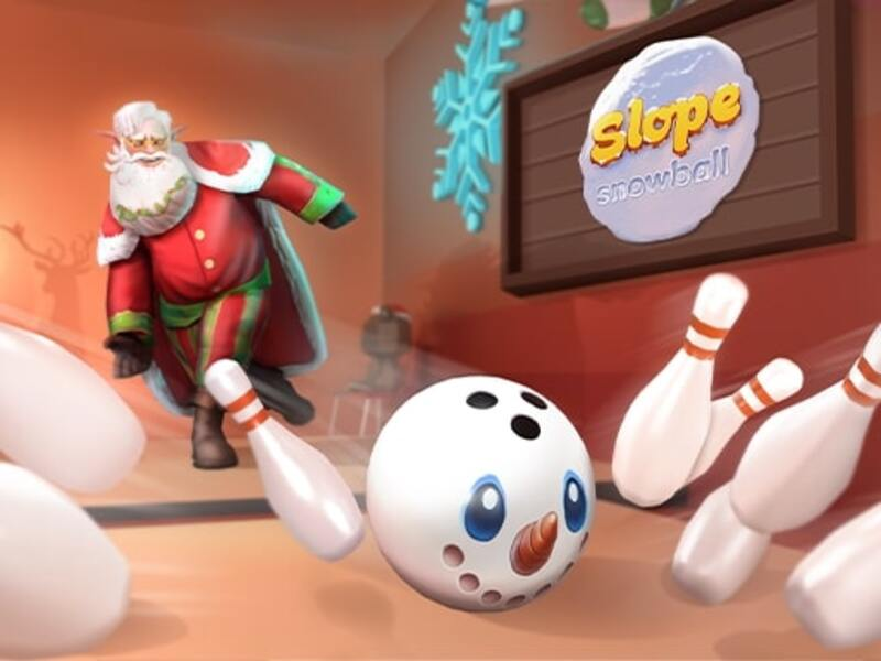 Leikur Snjóbolti halla á netinu