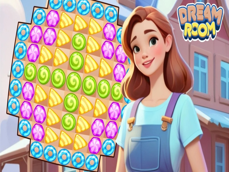 Leikur Match-3: Dream Room á netinu