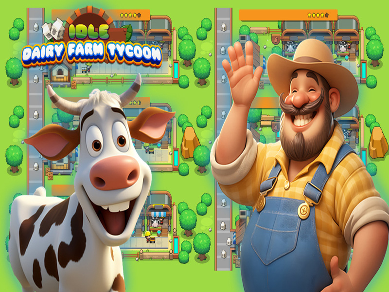 Leikur Aðgerðalaus mjólkurbúi tycoon á netinu