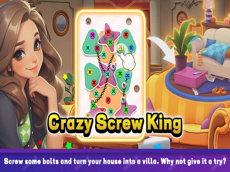 Leikur Crazy Screw King á netinu