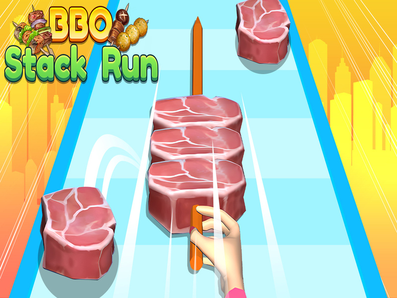 Leikur BBQ Stack Run á netinu