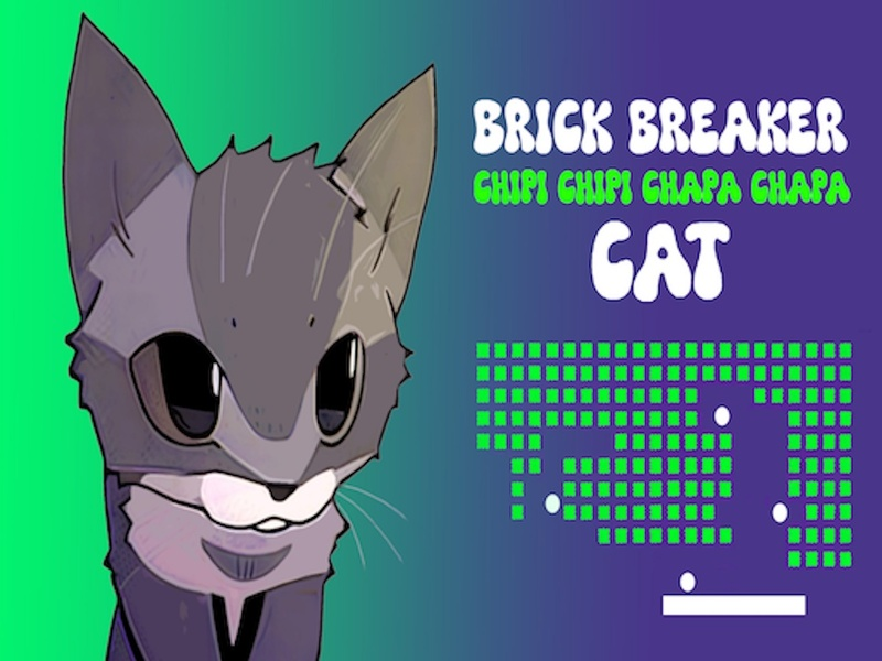 Leikur Brick Breaker Chipi Chipi Chapa köttur á netinu