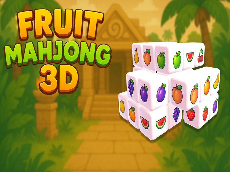 Leikur Ávöxtur Mahjong 3d á netinu